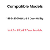 Passenger Right Side Rear Door Window Door Glass Compatible with Toyota RAV4 4 Door SUV 1996-2000 Models