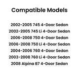 Tempered Driver Left Side Front Door Window Door Glass Compatible with BMW 745i / 745Li / 750i / 750Li / 760i / 760Li / Alpina B7 2002-2008 Models