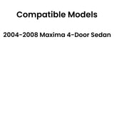 Passenger Right Side Rear Door Window Door Glass Compatible with Nissan Maxima 4 Door Sedan 2004-2008 Models