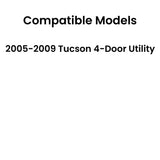 Passenger Right Side Front Door Window Door Glass Compatible with Hyundai Tucson 2005-2009 Models