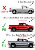 Passenger Right Side Front Door Window Door Glass Compatible with Toyota Tundra Pickup 4 Door Crew/Extended Cab 2007-2021 Models
