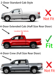 Driver Left Side Rear Door Window Door Glass Compatible with Toyota Tundra Pickup 4 Door Extended Cab 2007-2021 Models