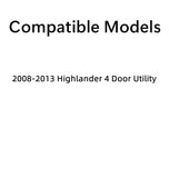 Driver Left Side Rear Door Window Door Glass Compatible with Toyota Highlander 2008-2013 Models