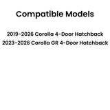 Driver Left Side Rear Door Window Door Glass Compatible with Toyota Corolla / Corolla GR 4 Door Hatchback 2019-2026 Models