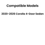 Passenger Right Side Rear Door Window Door Glass Compatible with Toyota Corolla 4 Door Sedan 2020-2026 Models