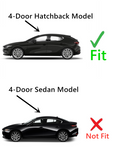 Tempered Driver Left Side Front Door Window Door Glass Compatible with Mazda 3 4 Door Hatchback 2019-2024 Models