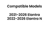 Passenger Right Side Front Door Window Door Glass Compatible with Hyundai Elantra / Elantra N 2021-2026 Models