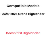 Tempered Passenger Right Side Front Door Window Door Glass Compatible with Toyota Grand Highlander 2024-2026 Models (Not For Highlander)
