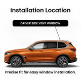 Chrome Molding Style Driver Left Side Quarter Window Glass Compatible with BMW X5 2019-2026 Models