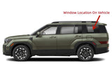 Driver Left Side Privacy Tinted Quarter Window Quarter Glass Compatible with Hyundai Santa Fe 2024-2026 Models