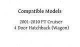 Heated Back Window Back Glass Compatible with Chrysler PT Cruiser 2001-2010 4 Door Hatchback/Wagon Models