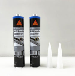 Auto Glass Sealant Windshield Urethane Glue Sikaflex P2G Primerless Adhesive x 2