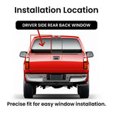 With Free Glue Factory Privacy Tinted Power Slider Driver Left Side Panel Window Glass Compatible with Ford F-Series F250 F350 F450 F550 F650 F750 2008-2010 Models