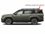 Driver Left Side Privacy Tinted Quarter Window Quarter Glass Compatible with Hyundai Santa Fe 2024-2025 Models
