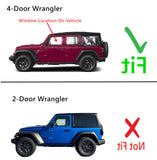 Laminated Driver Left Side Front Door Window Door Glass Compatible with Jeep Wrangler 2024-2025 4-Door Models