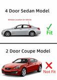 Driver Left Side Rear Vent Window Vent Glass Compatible with Hyundai Genesis 4 Door Sedan 2009-2014 Models
