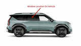 Tempered Passenger Right Side Rear Door Window Door Glass Compatible with Kia EV9 2024-2025 Models