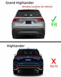Heated Rear Back Window Back Glass Compatible with Toyota Grand Highlander 2024-2025 Models