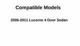 Driver Left Side Rear Door Window Rear Door Glass Laminated Compatible with Buick Lucerne 2006-2011 Models