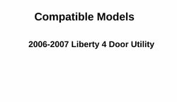 Driver Left Side Rear Door Window Door Glass Compatible with Jeep Liberty 2006-2007 Models