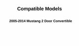 Passenger Right Side Door Window Door Glass Compatible with Ford Mustang 2 Door Convertible 2005-2014 Models