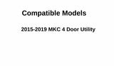 Driver Left Side Rear Door Window Door Glass Compatible with Lincoln MKC 2015-2019 Models