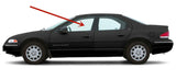 Driver Left Side Front Door Window Door Glass Compatible with Chrysler Cirrus/Dodge Stratus 4 Door Sedan 1995-2000 Models