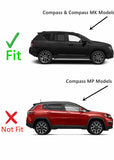 Passenger Right Side Rear Quarter Window Quarter Glass Compatible with Jeep Compass 2007-2016 Models/ Compass MK 2017 Models