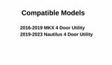 Tempered Driver Left Side Rear Door Window Door Glass Compatible with Lincoln MKX 2016-2019 Nautilus 2019-2023 Models