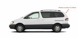 Heated Back Window Back Glass Compatible with Toyota Sienna 1998-2003 Models
