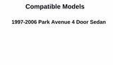 Passenger Right Side Front Door Window Door Glass Compatible with Buick Park Avenue 4 Door Sedan 1997-2006 Vehicle Models