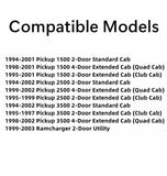 Driver Left Side Front Door Window Door Glass Compatible with Dodge Ram Pickup 1500 1994-2001 Models/2500 3500 1994-2002 Models/Ramcharger 1999-2003