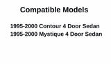 Passenger Right Side Front Door Window Door Glass Compatible with Ford Contour/Mercury Mystique 4 Door Sedan 1995-2000 Models