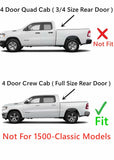 Driver Left Side Rear Door Window Door Glass Compatible with Ram 1500 Pickup 4 Door Crew Cab 2019-2026 Models (Not For 1500Classic)
