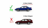 Driver Left Side Rear Door Window Door Glass Compatible with Ford Taurus 4 Door Sedan 1996-2007 Models