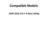 Heated Back Tailgate Window Back Glass Compatible With Mazda CX-7 2007-2012 Models
