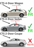 Driver Left Side Rear Door Window Door Glass Compatible with Cadillac CTS 4 Door Sedan 2008-2013 Models/4 Door Wagon 2010-2014 Models
