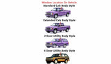 Driver Left Side Front Door Window Door Glass Compatible with GMC Sonoma 1993 / Jimmy 1993-1994 Models