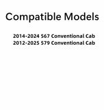 Back Window Back Glass Compatible with Peterbilt 579 2012-2025/567 2014-2024 Models