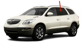Driver Left Side Rear Door Window Door Glass Compatible with Buick Enclave 2008-2017 Models