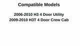 Driver Left Side Front Door Window Glass Compatible with Hummer H3 / H3T 2006-2010 Models