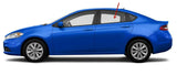 Driver Left Side Rear Door Window Door Glass Compatible with Dodge Dart 2013-2016 Models