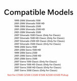 Stationary Back Window Back Glass Compatible with GMC Sierra Pickup 1999-2006/GMC Sierra Classic 2007/Chevrolet Silverado 1999-2006/Chevrolet Silverado Classic2007 Models