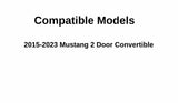 Heated Back Window Back Glass Compatible with Ford Mustang 2015-2023 2 Door Convertible Models