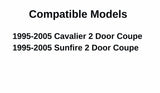 Driver Left Side Door Window Door Glass Compatible with Pontiac Sunfire/Chevrolet Cavalier 2 Door Coupe 1995-2005 Models