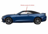 Driver Left Side Door Window Door Glass Compatible with Chevrolet Camaro 2 Door Convertible 2016-2024 Models