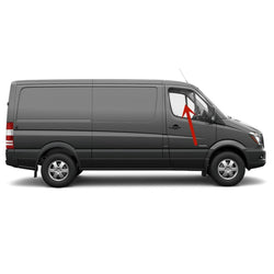 Passenger Right Side Front Door Window Door Glass Compatible with Dodge Sprinter Van 2007-2010 Models