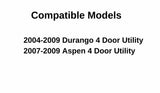 Passenger Right Side Front Door Window Door Glass Compatible with Dodge Durango/Chrysler Aspen 2004-2009 Models