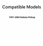 Clear Stationary Back Window Back Glass Compatible with Dodge Dakota Pickup 1997-2004 Models