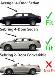 Driver Left Side Front Door Window Door Glass Compatible with Chrysler Sebring/Dodge Avenger 2007-2010 Models